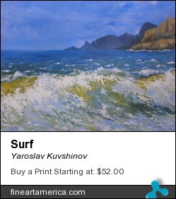 Surf by Yaroslav Kuvshinov - Painting - Oil On Canvas