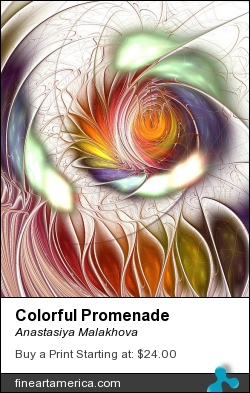 Colorful Promenade by Anastasiya Malakhova - fractal art