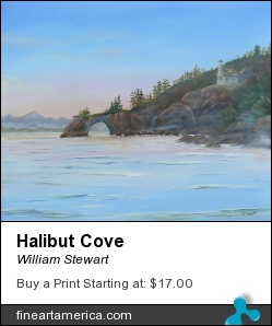 Halibut Cove by William Stewart - Painting - Aqrylic