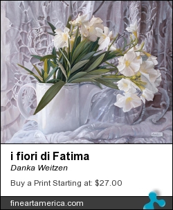 i fiori di Fatima by Danka Weitzen - Painting - Oil On Canvas