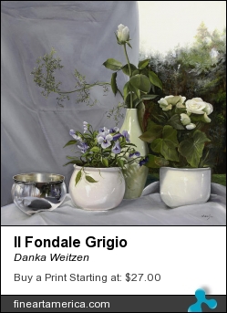 Il Fondale Grigio by Danka Weitzen - Painting - Oil On Canvas