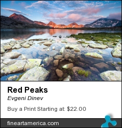 Red Peaks by Evgeni Dinev - Photograph