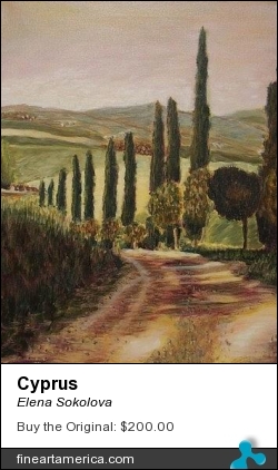 Cyprus by Elena Sokolova - Painting - Oil On Canvas