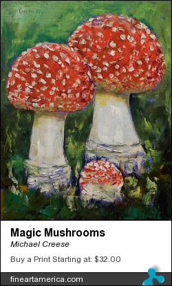 Magic Mushrooms by Michael Creese - Painting - Oil On Canvas