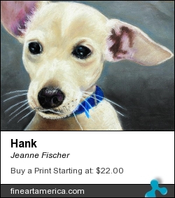 Hank by Jeanne Fischer - Painting - Oil Pastel On Canson Paper