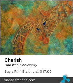 Cherish by Christine Cholowsky - Painting - Mixed Media On Canvas