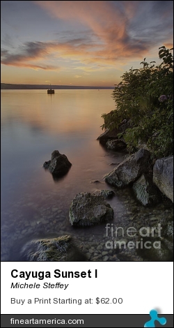 Cayuga Sunset I by Michele Steffey - Photograph - Digital Photography