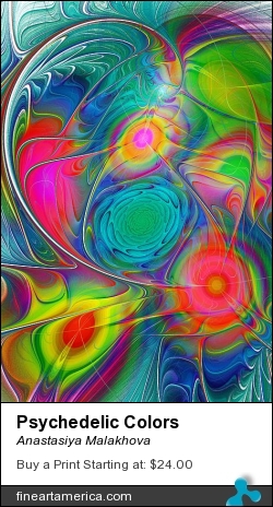 Psychedelic Colors by Anastasiya Malakhova - fractal art