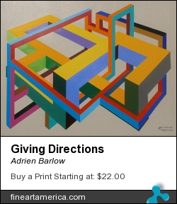 Giving Directions by Adrien Barlow - Painting - Acrylic On Canvas