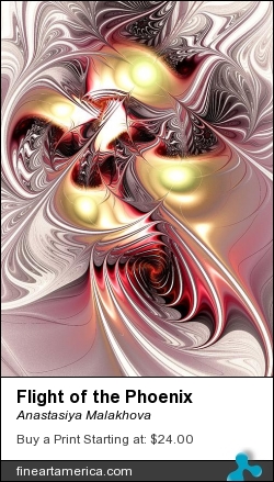 Flight of the Phoenix by Anastasiya Malakhova - fractal art