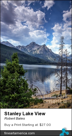 Stanley Lake View by Robert Bales - Photograph - Photo