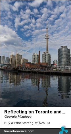Reflecting On Toronto And Harbourfront by Georgia Mizuleva - Photograph - Fine Art Photograph
