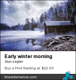 Early Winter Morning by Gun Legler - Digital Art - Digital Painting