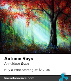Autumn Rays by Ann Marie Bone - Painting - Acrylic On Canvas