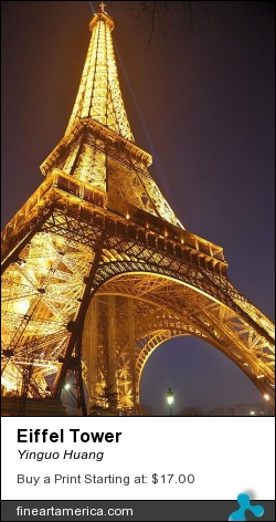 Eiffel Tower by Yinguo Huang - Photograph - Photographs