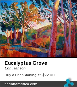 Eucalyptus Grove by Erin Hanson - Painting - Oil On Canvas