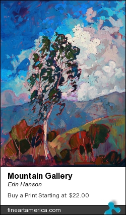 Mountain Gallery by Erin Hanson - Painting - Oil On Canvas