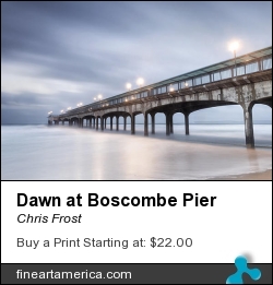 Dawn At Boscombe Pier by Chris Frost - Photograph - Photograph