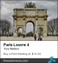 Paris Louvre 4 by Yury Malkov - Digital Art - Digital Media