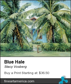 Blue Hale by Stacy Vosberg - Painting - Oil On Canvas
