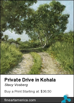 Private Drive In Kohala by Stacy Vosberg - Painting - Oil On Canvas