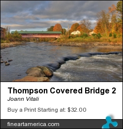 Thompson Covered Bridge 2 by Joann Vitali - Photograph - Photography