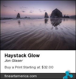 Haystack Glow by Jon Glaser - Photograph - Photography