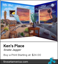 Ken's Place by Snake Jagger - Painting - Acrylic On Canvas