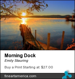 Morning Dock by Emily Stauring - Photograph - Photograph