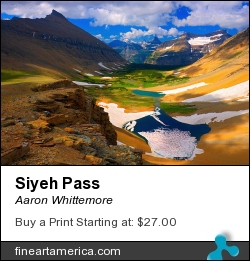 Siyeh Pass by Aaron Whittemore - Photograph - Photographic Images