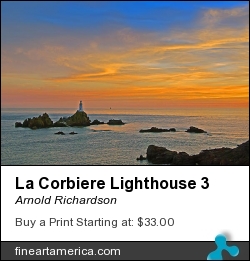 La Corbiere Lighthouse 3 by Arnold Richardson - Photograph