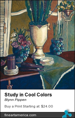 Study In Cool Colors by Blynn Pippen - Painting - Acrylic On Masonite