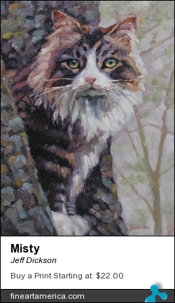 Misty by Jeff Dickson - Painting - Oil On Linen