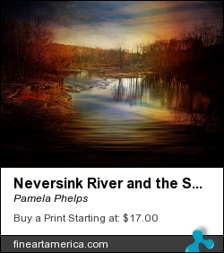 Neversink River And The Sun Dog by Pamela Phelps - Photograph - Textured Photography