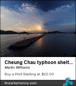 Cheung Chau Typhoon Shelter Dusk by Martin Williams - Photograph - Photo