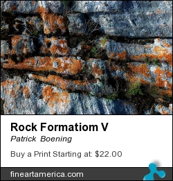 Rock Formatiom V by Patrick  Boening - Photograph