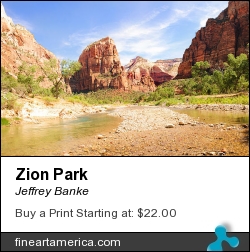 Zion Park by Jeffrey Banke - Photograph