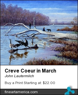 Creve Coeur In March by John Lautermilch - Painting - Oil On Canvas Board