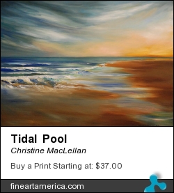 Tidal Pool by Christine MacLellan - Painting - Oil Paintings