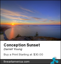 Conception Sunset by Darrell Young - Photograph - Digita Photography Print