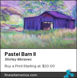 Pastel Barn II by Shirley Moravec - Photograph