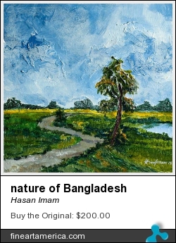 nature of Bangladesh by Hasan Imam - Painting - Acrylic