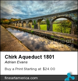 Chirk Aqueduct 1801 by Adrian Evans - Photograph
