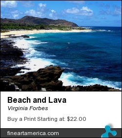 Beach And Lava by Virginia Forbes - Photograph - Photograph