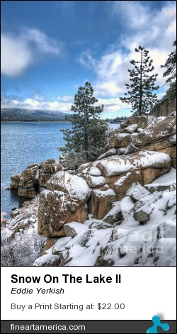 Snow On The Lake II by Eddie Yerkish - Photograph - Photograph