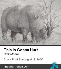 This Is Gonna Hurt by Rick Moore - Drawing - Graphite On Paper