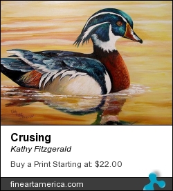 Crusing by Kathy Fitzgerald - Painting - Acrylic On Canvas