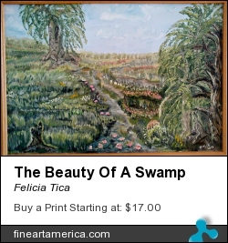 The Beauty Of A Swamp by Felicia Tica - Painting - Acrylic On Canvas