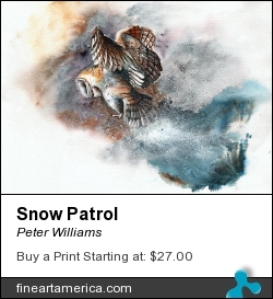 Snow Patrol by Peter Williams - Painting - Watercolour