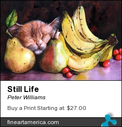 Still Life by Peter Williams - Painting - Watercolour